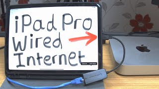 How to use wired internet on iPad Pro 2020  USB C to Ethernet Adapter [upl. by Voletta738]