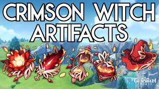 Farm Crimson Witch Artifacts  Genshin Impact [upl. by Erodoeht]