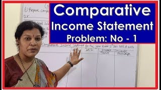 quotComparative Income Statementquot Problem NO  1 in Financial Statement By DrDevika Bhatnagar [upl. by Gisela677]