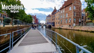 Mechelen Belgium  4KHDR Walking Tour ▶50min  Tourister Tours [upl. by Okwu]