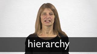 How to pronounce HIERARCHY in British English [upl. by Hara]