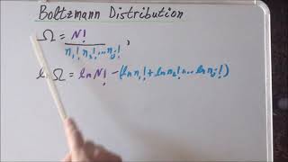 Thermodynamics statistical Boltzmann distribution derivation [upl. by Oicaro399]