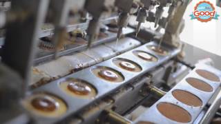 How to make Stroopwafels  Stroopwafel Production Process  Amsterdam Good Cookies [upl. by Iffar]