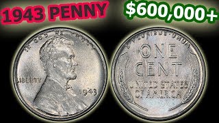 Top 10 Valuable 1943 Pennies  Errors amp Values Complete Guide [upl. by Merill]