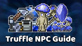 Terraria  How to get the Truffle NPC amp Shroomite Bars [upl. by Cilla166]