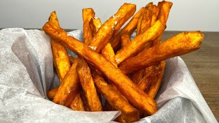 Crispy Sweet Potato Fries  Baked Vs Fried  How To Recipe [upl. by Berg813]