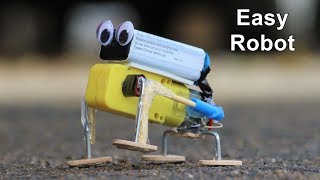 A simple walking Robot project for Kids using DC Motor [upl. by Animar797]