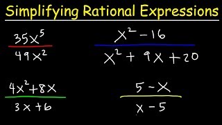 Simplifying Rational Expressions [upl. by Nnayrb]