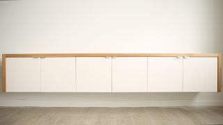 DIY Floating Sideboard IKEA Hack  theworktop [upl. by Sutton]