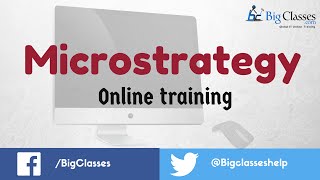 Microstrategy Online Training  Microstrategy Tutorials for Beginners [upl. by Bigler81]