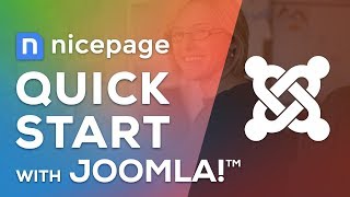 How to create a Joomla website with Nicepage Joomla template and extension [upl. by Anehsuc541]