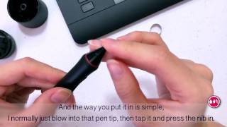 Changing Wacom Pen Nibs [upl. by Skrap]