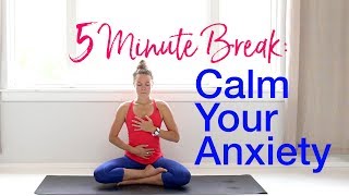 5Minute YogaMeditation Calm Your Anxiety [upl. by Hibbs544]