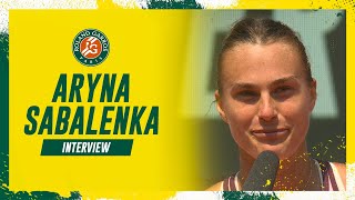 Aryna Sabalenka  Interview Quarterfinals  RolandGarros 2023 [upl. by Almeda263]