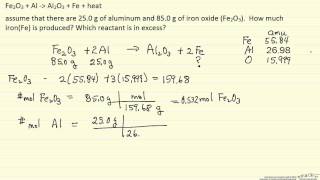 Calculate Mass of Product Formed Example [upl. by Lora]