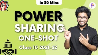 Power Sharing Class 10 202122  Civics Chapter 1 in OneShot  Easiest Explanation [upl. by Gelman186]