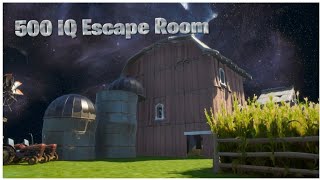 Fortnite 500 IQ Escape Room Fortnite Creative Escape Map [upl. by Isa]