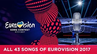 RECAP All the songs of the 2017 Eurovision Song Contest [upl. by Annirac]