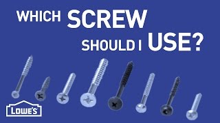 Which Screw Should I Use  DIY Basics [upl. by Noble]