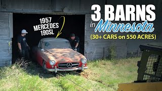 30 CAR BARN FIND 550 Acres in MINNESOTA [upl. by Anavoj]