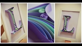 DIY Paper Quilling Letter  Tutorial Part 1 [upl. by Tarsus]