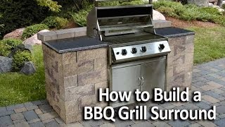 How to Build a BBQ Grilling Station or Grill Surround [upl. by Akirdna]