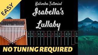 Isabella’s Lullaby  The Promised Neverland OST  Kalimba Tutorial Easy [upl. by Kinata34]