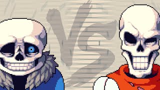 Sans Vs Papyrus  Undertale fight animation P12 [upl. by Aleb]