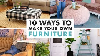 10 DIY Furniture Projects  HGTV Handmade [upl. by Shoshana916]