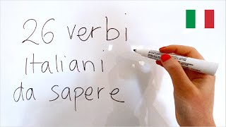 26 Italian verbs to know for basic conversation verbs you already know  their antonyms [upl. by Anuahsal]