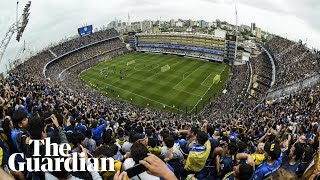 Boca Juniors fans fill La Bombonera to watch training before Copa Libertadores final [upl. by Maguire632]