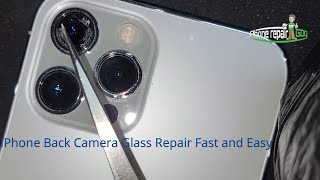 iPhone 12 Pro Max Back Camera Lens Repair Technique works for any iphone [upl. by Ecam236]