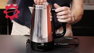 Capresso Perk Electric Percolator  Crew Review [upl. by Enyaz]