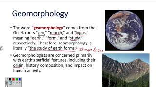 Introduction to Geomorphology [upl. by Eux]