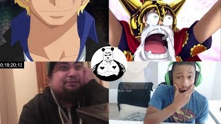 luffy meets sabo again in dressrosa reaction mashup  one piece [upl. by Sirovaj]