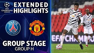 Paris SaintGermain vs Manchester United Extended Highlights  UCL on CBS [upl. by Faxon]