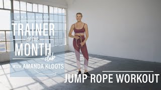 Jump Rope Workout  Trainer of the Month Club  WellGood [upl. by Rehttam]