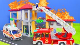 PLAYMOBIL Film deutsch Feuerwehrmann in der Schule amp Kita  Kinderfilm  Kinderserie [upl. by Yesima]