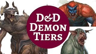 DampD MONSTER RANKINGS  DEMONS pt 1 [upl. by Yduj]