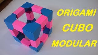 Origami Cubo Modular  Origami Modular Cube [upl. by Vastah]