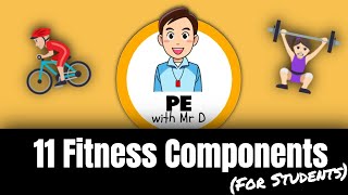 Learn the 11 Fitness Components PE Buddy [upl. by Bilat]