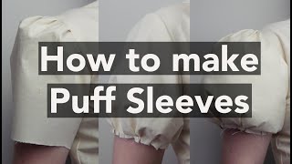 How to make Puff Sleeves tutorial [upl. by Ahsekat]