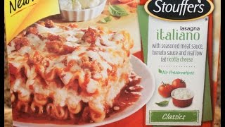 Stouffers Lasagna Italiano Review [upl. by Anirres]