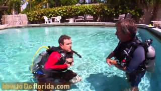 How to Do Scuba Diving  Pool Lesson [upl. by Elleret540]