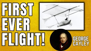 1st Heavier Than Air Flying Machine  Sir George Cayley Glider  Flight Invention History [upl. by Hephzipa]