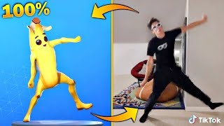 FORTNITE DANCES IN REAL LIFE THAT ARE 100 IN SYNC Original Fortnite Dances in Real Life [upl. by Standford]