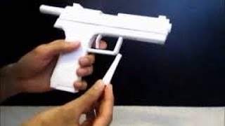 How To Make a Basic Paper Gun  EASY TO MAKE [upl. by Dnomde]