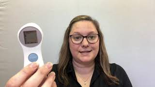 HUBERT® Touchless Infrared Forehead Thermometer Quick Tips [upl. by Aronle]