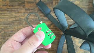 How to pick a TSA 002 cable lock using combination only [upl. by Ehcar758]