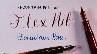 Flex Nib Fountain Pens Fountain Pen 101 [upl. by Ibba]